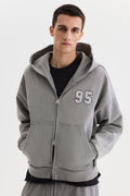 Oversized Fit Boxy zip-through hoodie