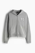 Oversized Fit Boxy zip-through hoodie