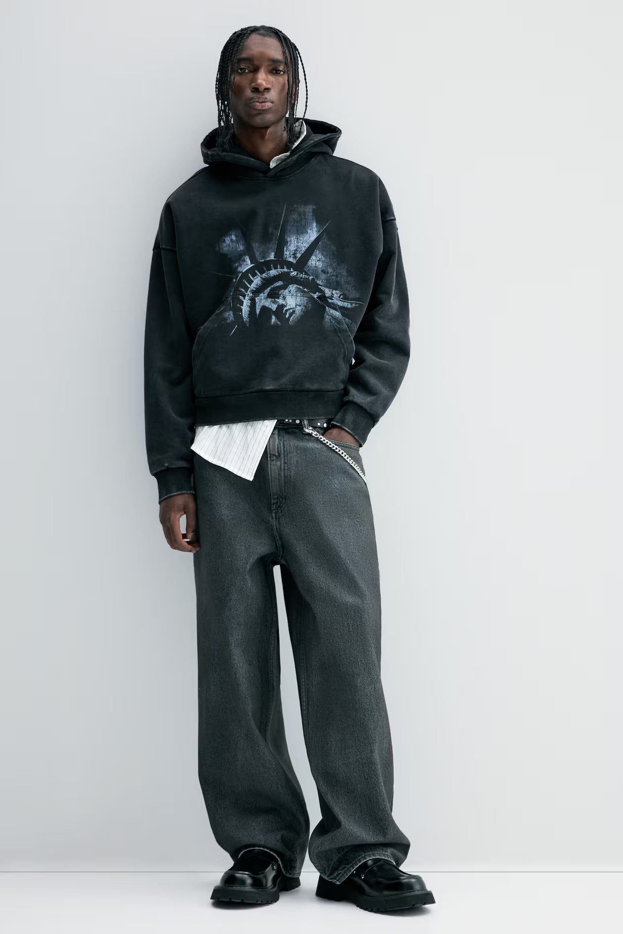 Oversized Fit Printed hoodie