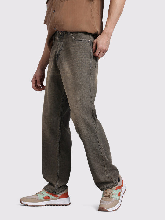 The Life Co. Men Straight Fit Light Fade Jeans