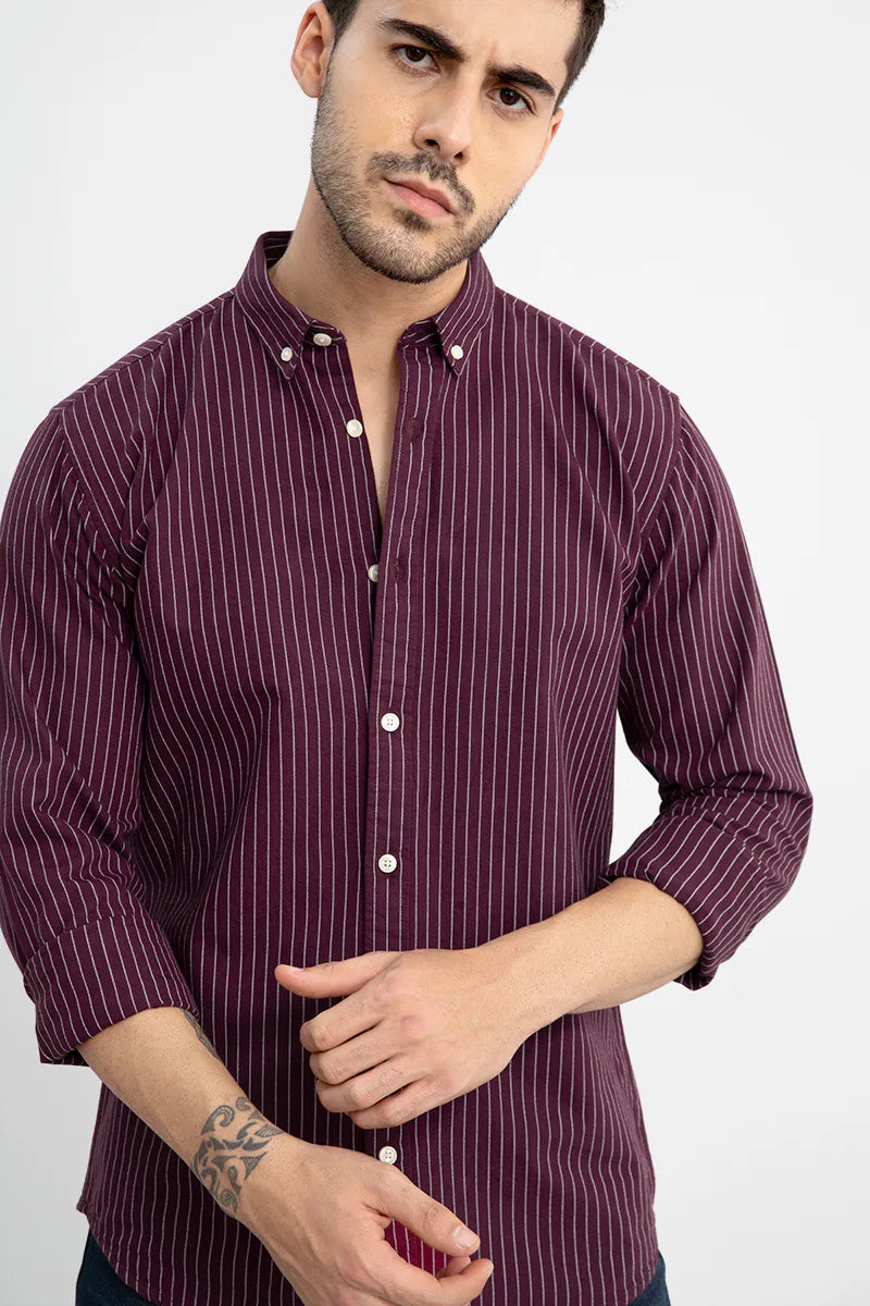 Lining Maroon Shirt
