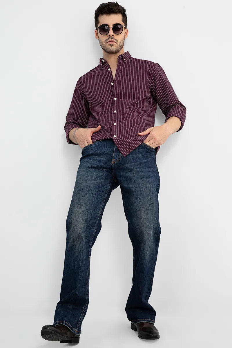 Lining Maroon Shirt