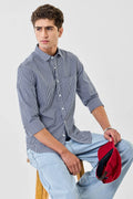 Micro Checks Slim Fit 100% Cotton Shirt