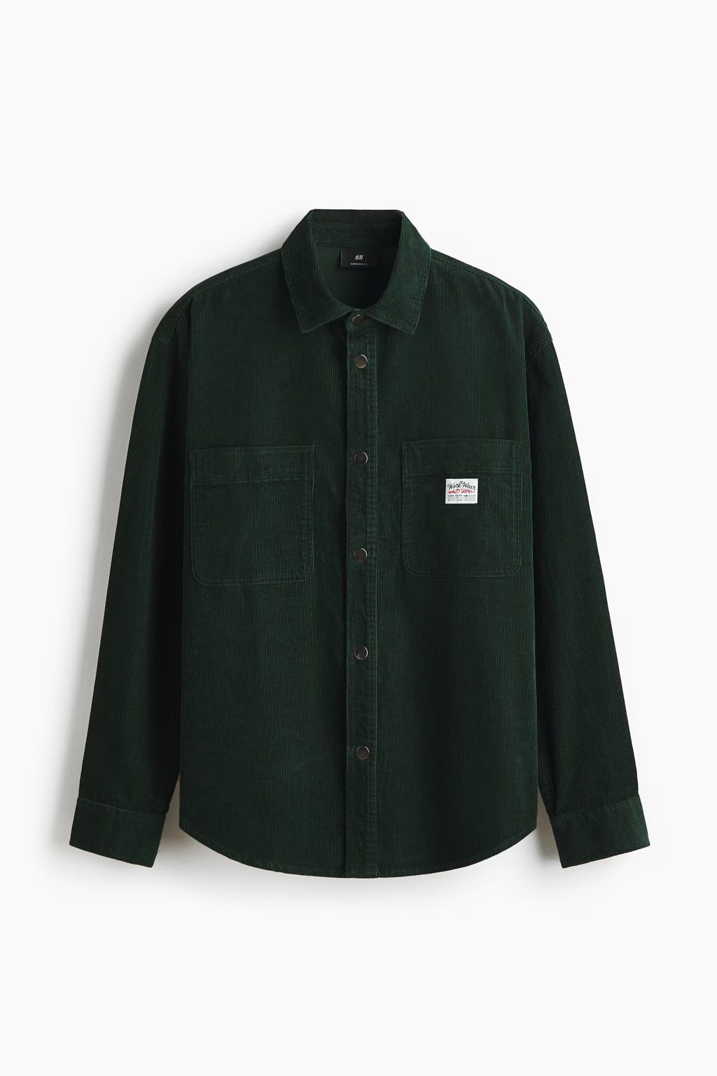 Oversized cotton corduroy shirt