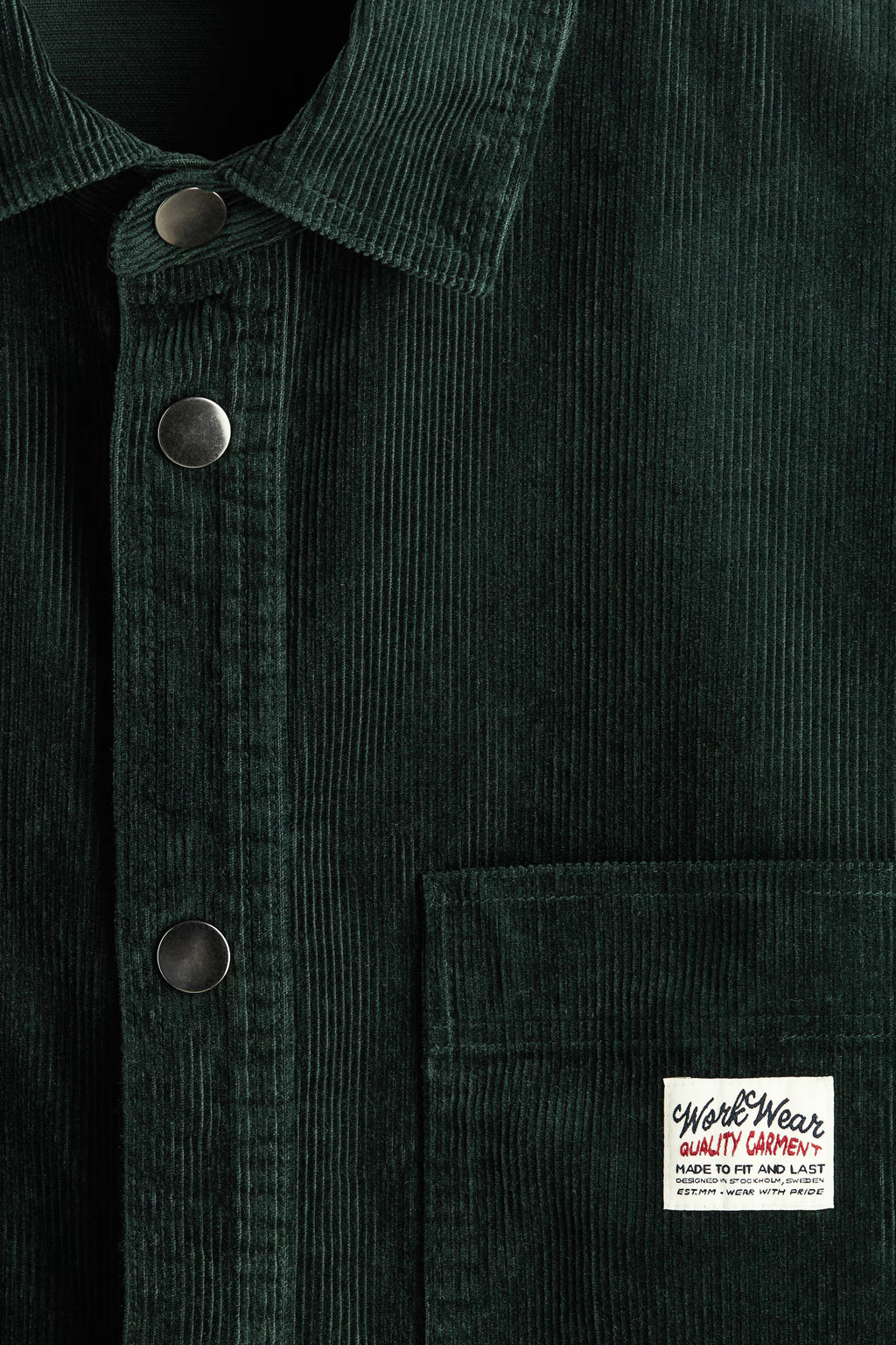 Oversized cotton corduroy shirt